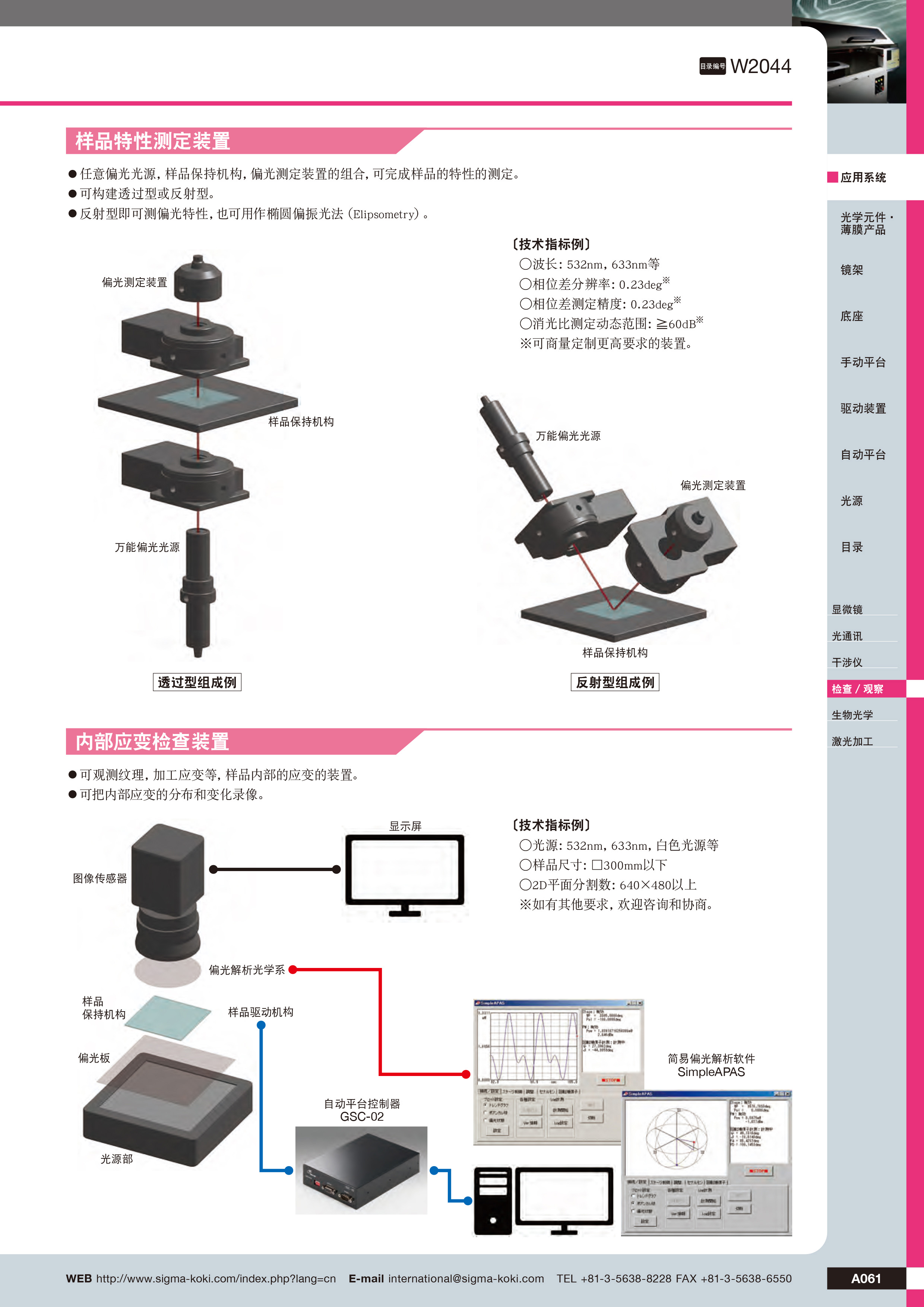西格玛光机 检测系统 西格玛光机一级代理 长春恩沐发展有限公司